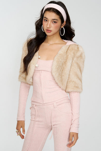 Devil Horn Sweatshirt Bootcut Pants Set-Up