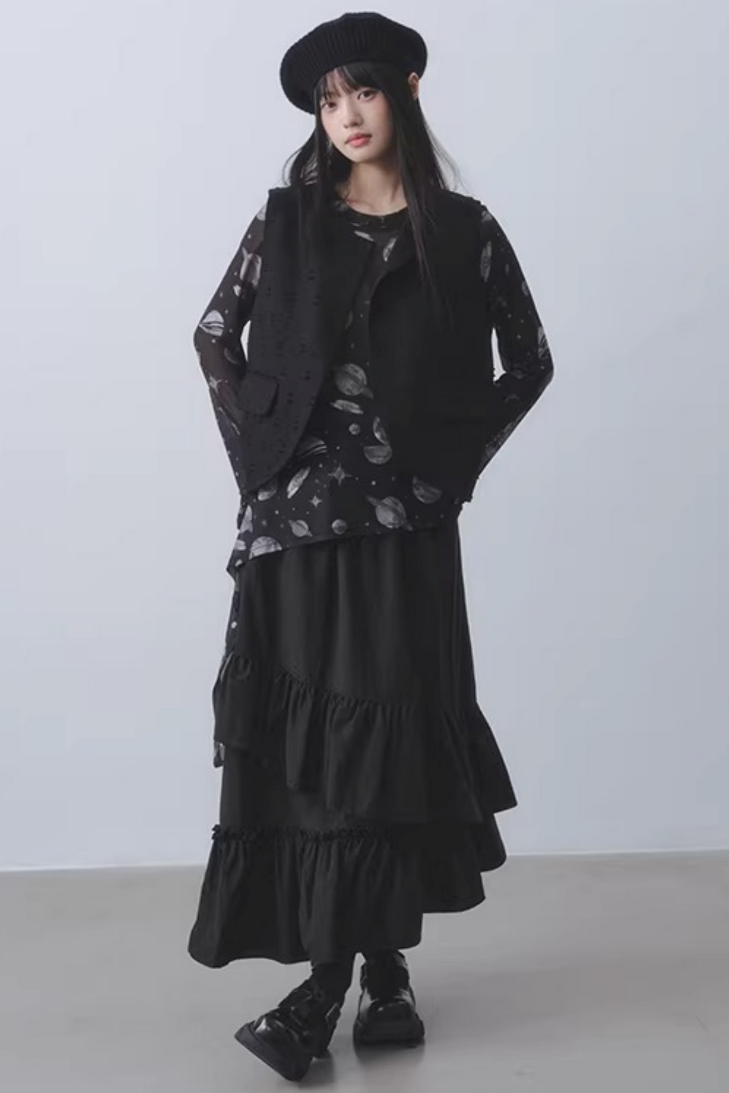 Dark Planet Sheer Top