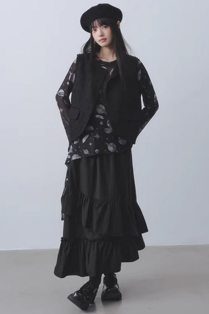 Dark Planet Sheer Top
