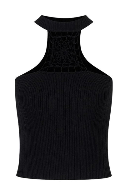 Weave Knit Bustier Top