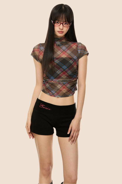 Retro Plaid Summer T-Shirt