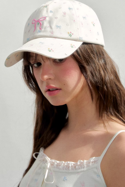 Hand-Painted Floral Sun Hat