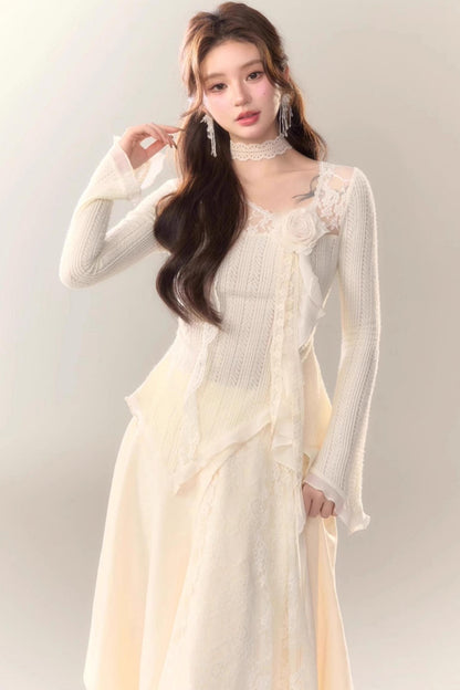 Wild White Tea Skirt Set-Up