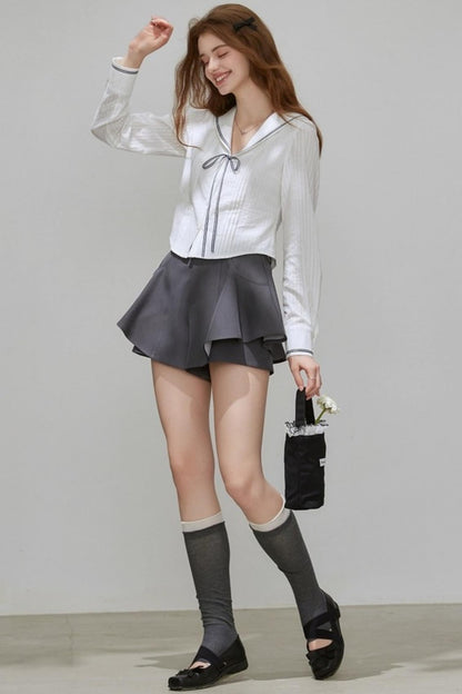 Basic Thin Maritime Casual Shirt