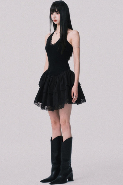 Summer Lace Black Dress