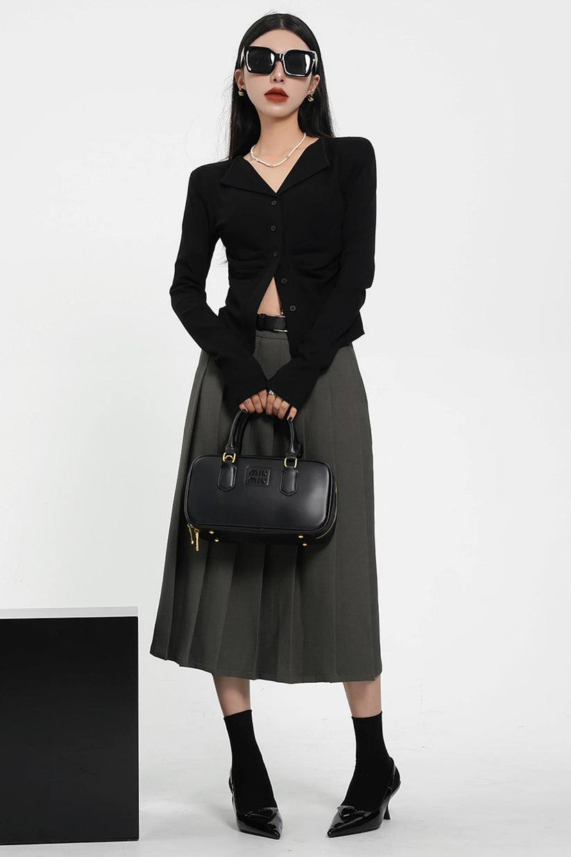 High-Waisted A-Line Skirt main image 1