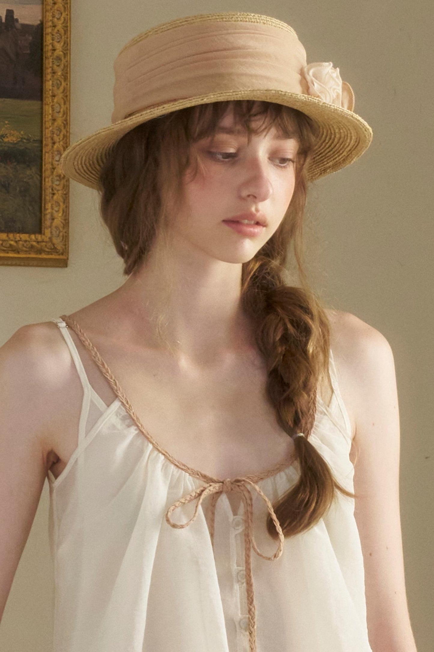 Vintage Flower Woven Raffia Sun Hat