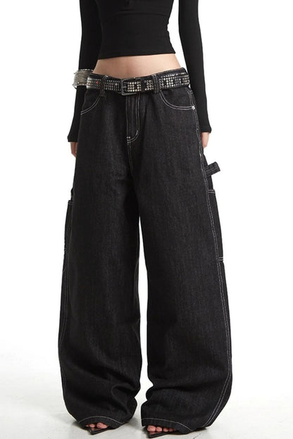 Wide Denim Pants