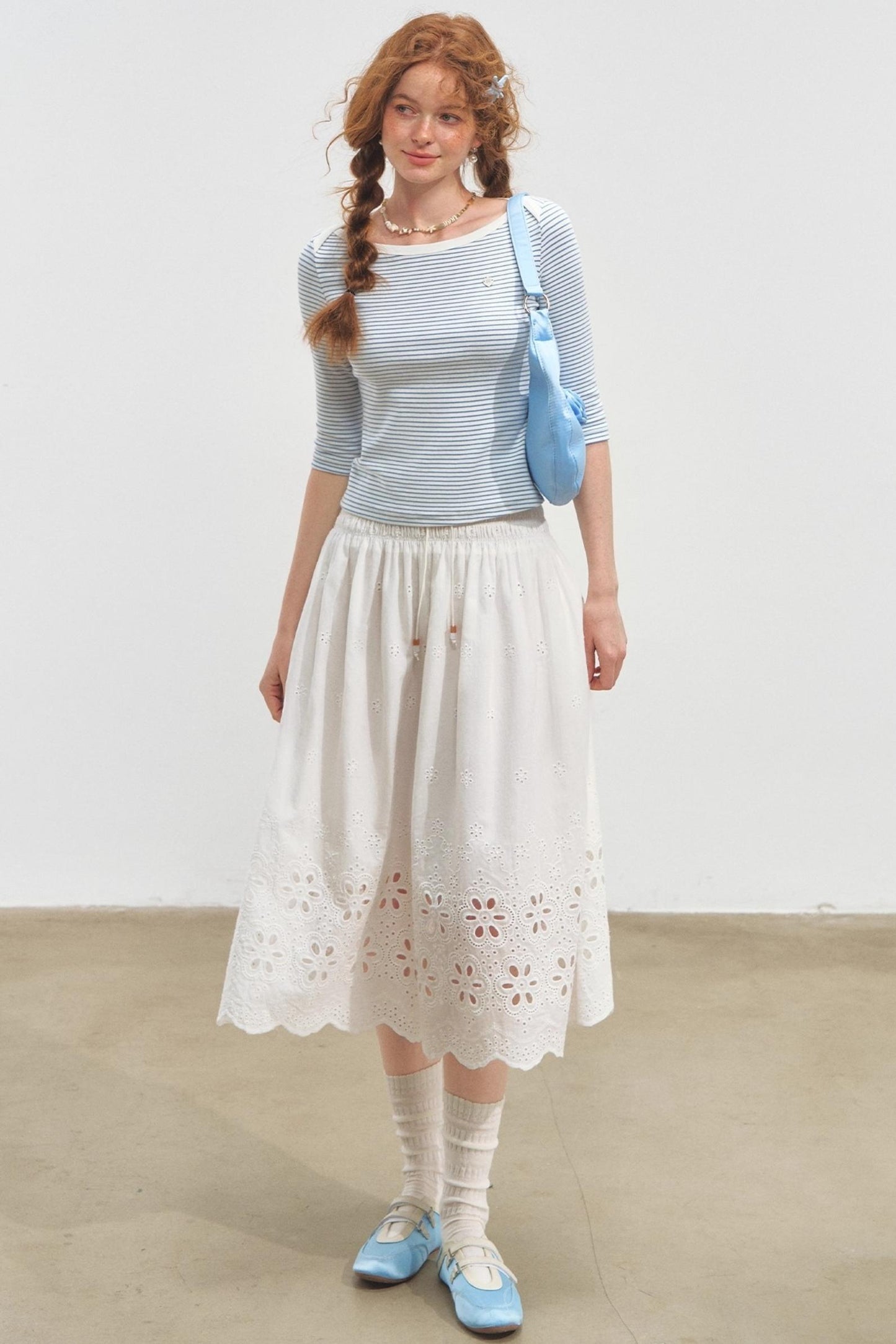 Envelope Striped Slim Top