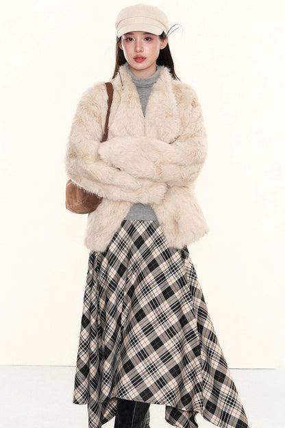 Retro Eco-Friendly Fur Coat