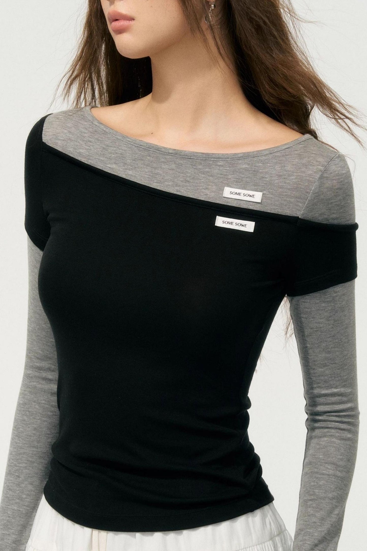 Color-Block Knit Tee