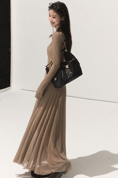 Soft Mist Shoulder Dress