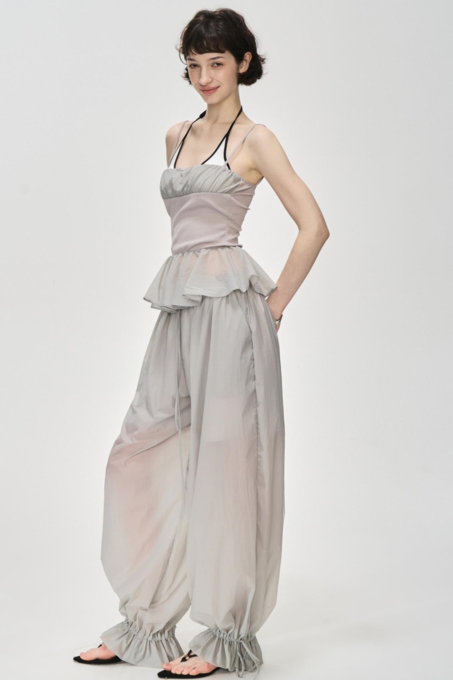 Luxury Glossy Drawstring Pants