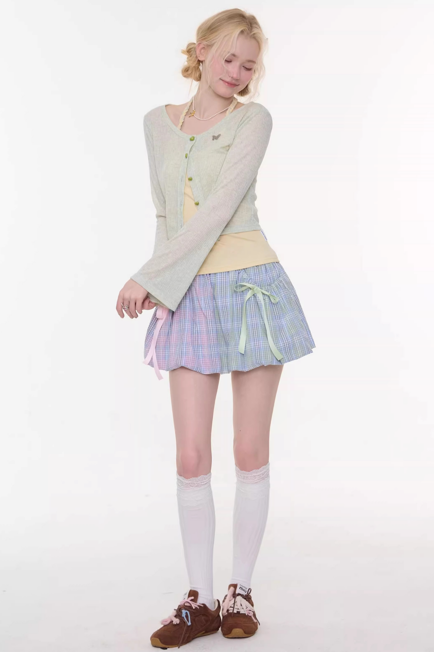 Emerald Green Knit Cardigan