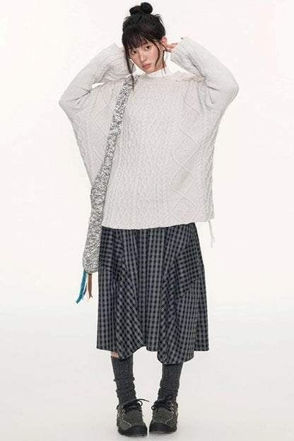 Original Cocoon Plaid Culottes Pants