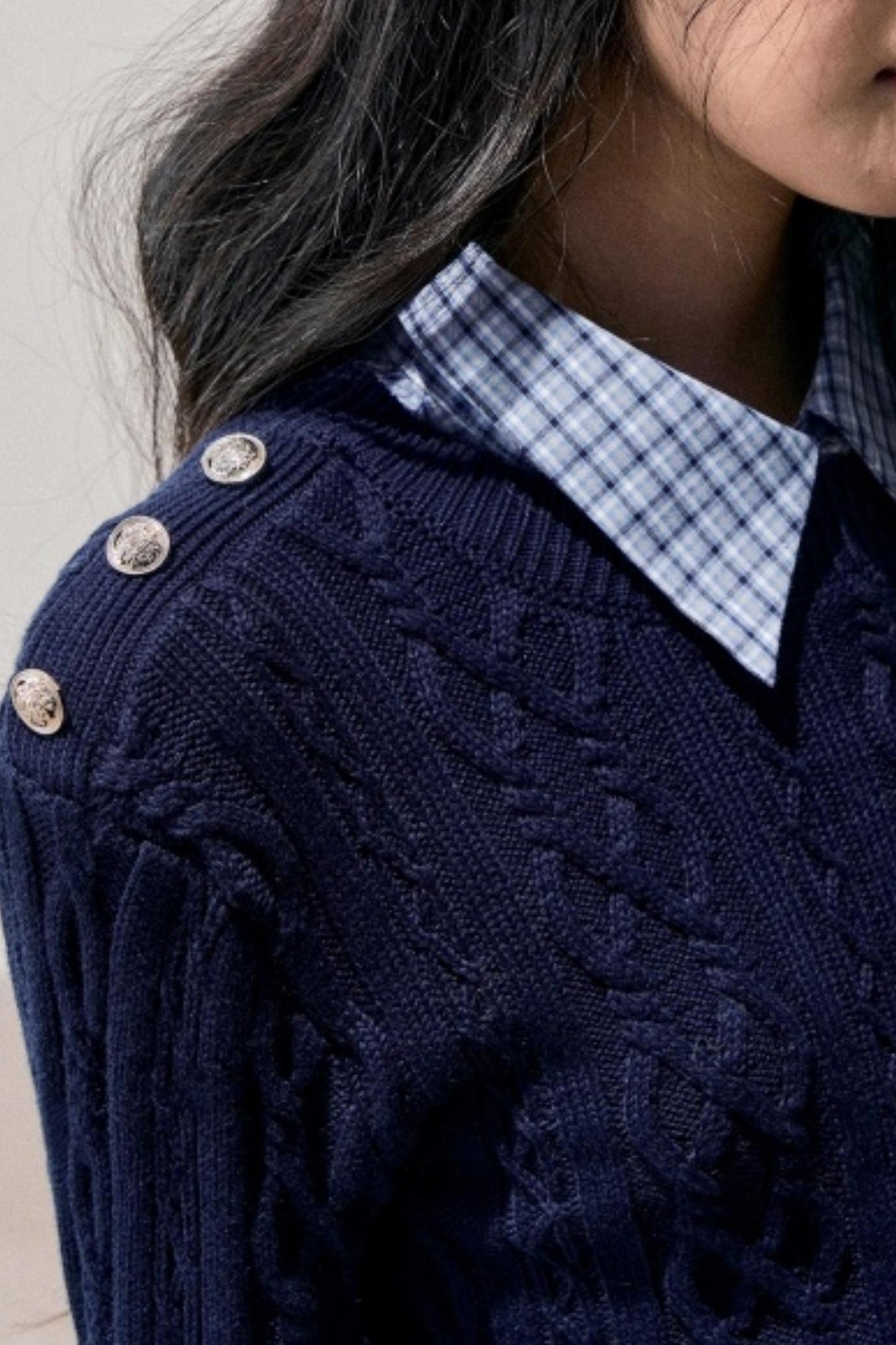 Unfinished Poem Plaid Sweater