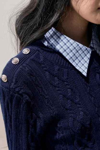 Unfinished Poem Plaid Sweater