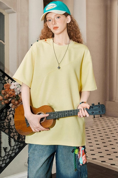 Artistic Beaded Summer Tee