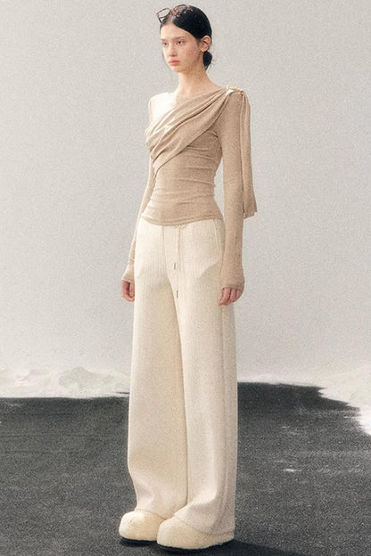 French Ribbon Design Blouse