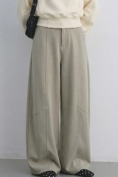 High-Waisted Drapey Suit Pants