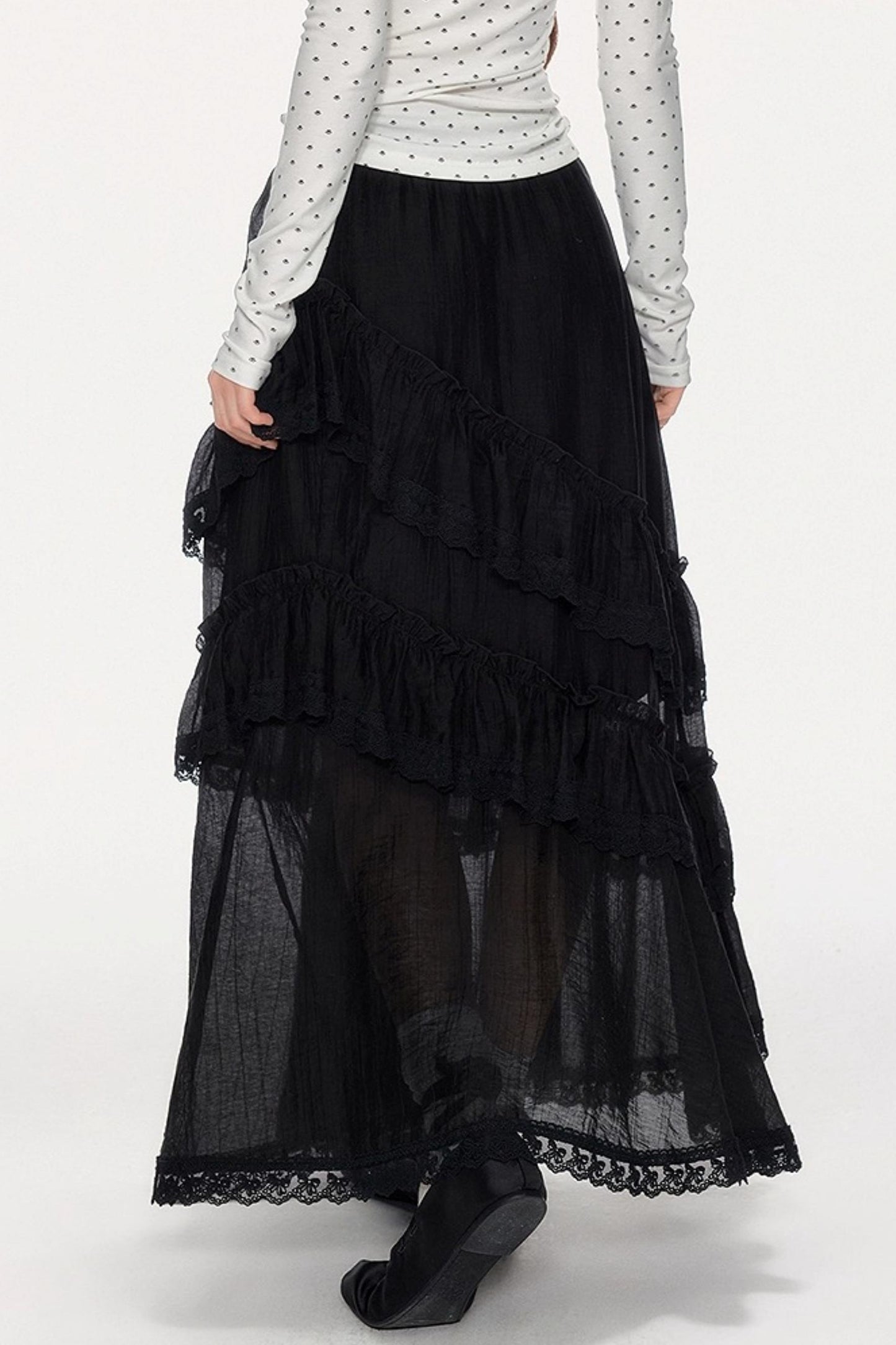 Romantic Lace Maxi Skirt