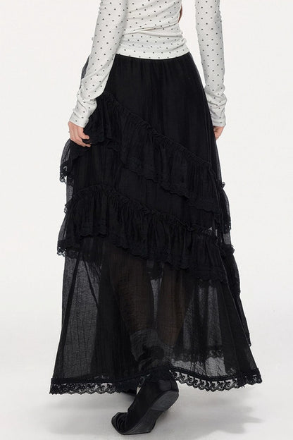 Romantic Lace Maxi Skirt