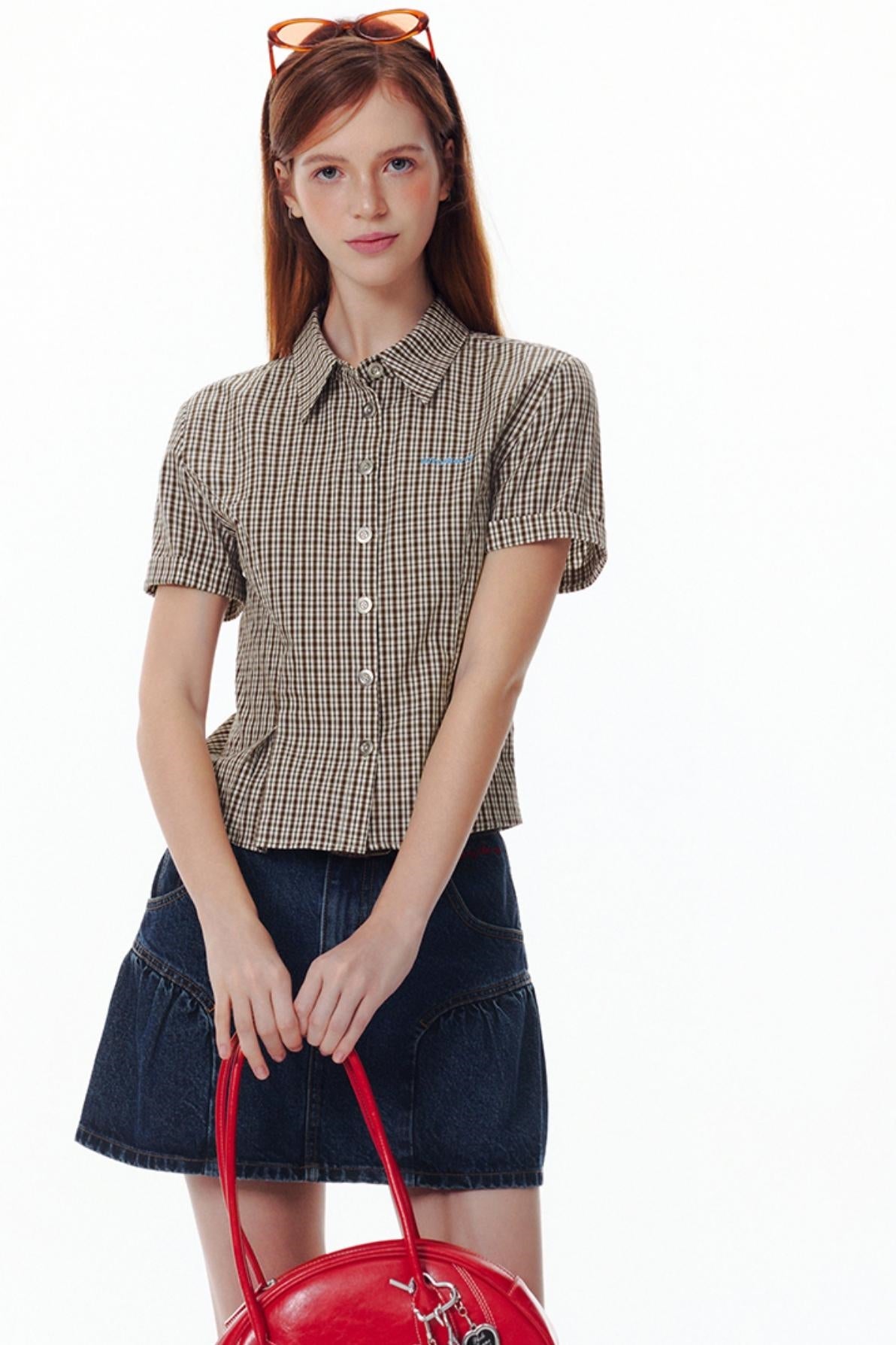 Summer Encounter Pink Check Shirt