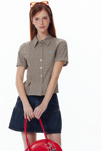 Summer Encounter Pink Check Shirt