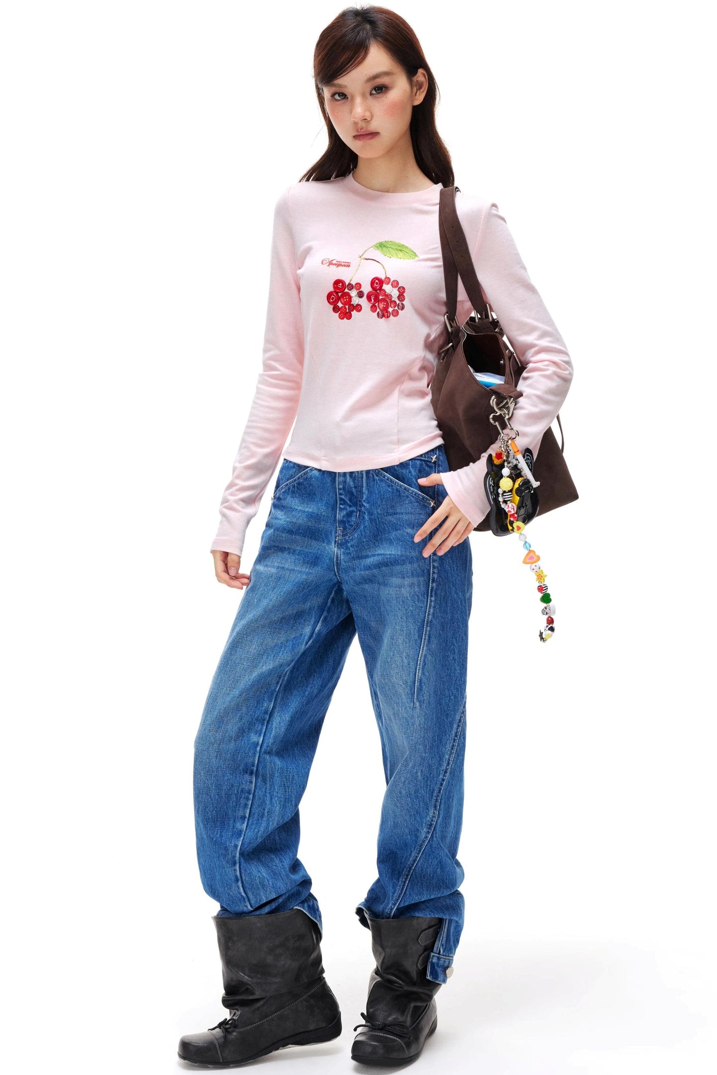 Sweet Cherry Knit Top