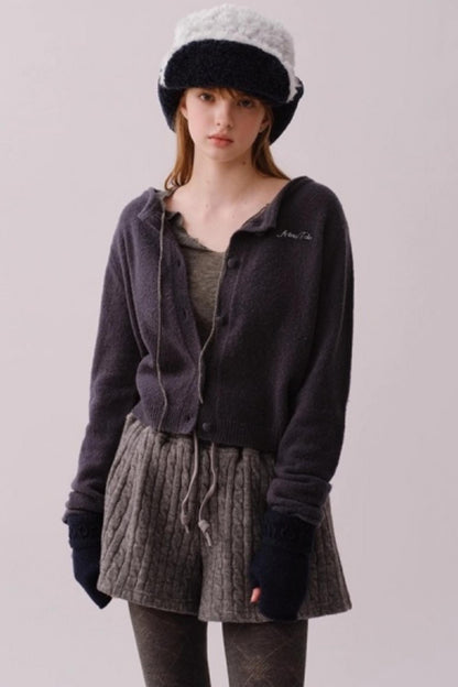 Water-Soluble Wool Knitted Blouse