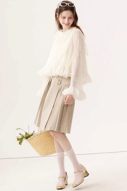 Chiffon Bow Ribbon Blouse