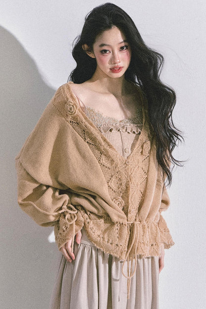 Korean Knit Cardigan & Top Set-Up