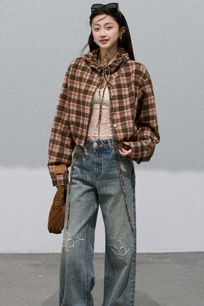 Texture Check Wool Jacket