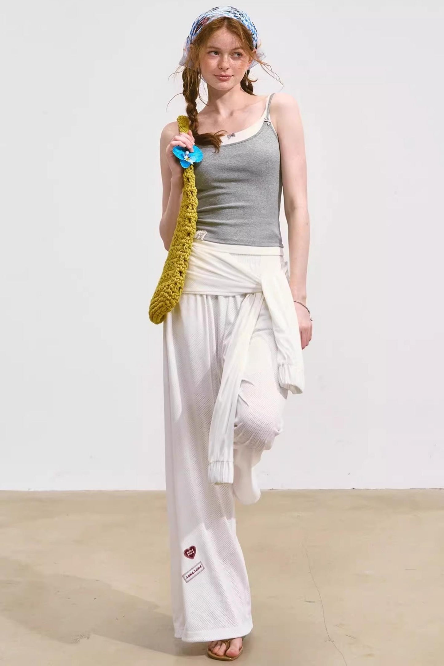 Airy Linen Wide-Leg Pants
