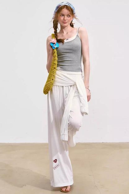 Airy Linen Wide-Leg Pants