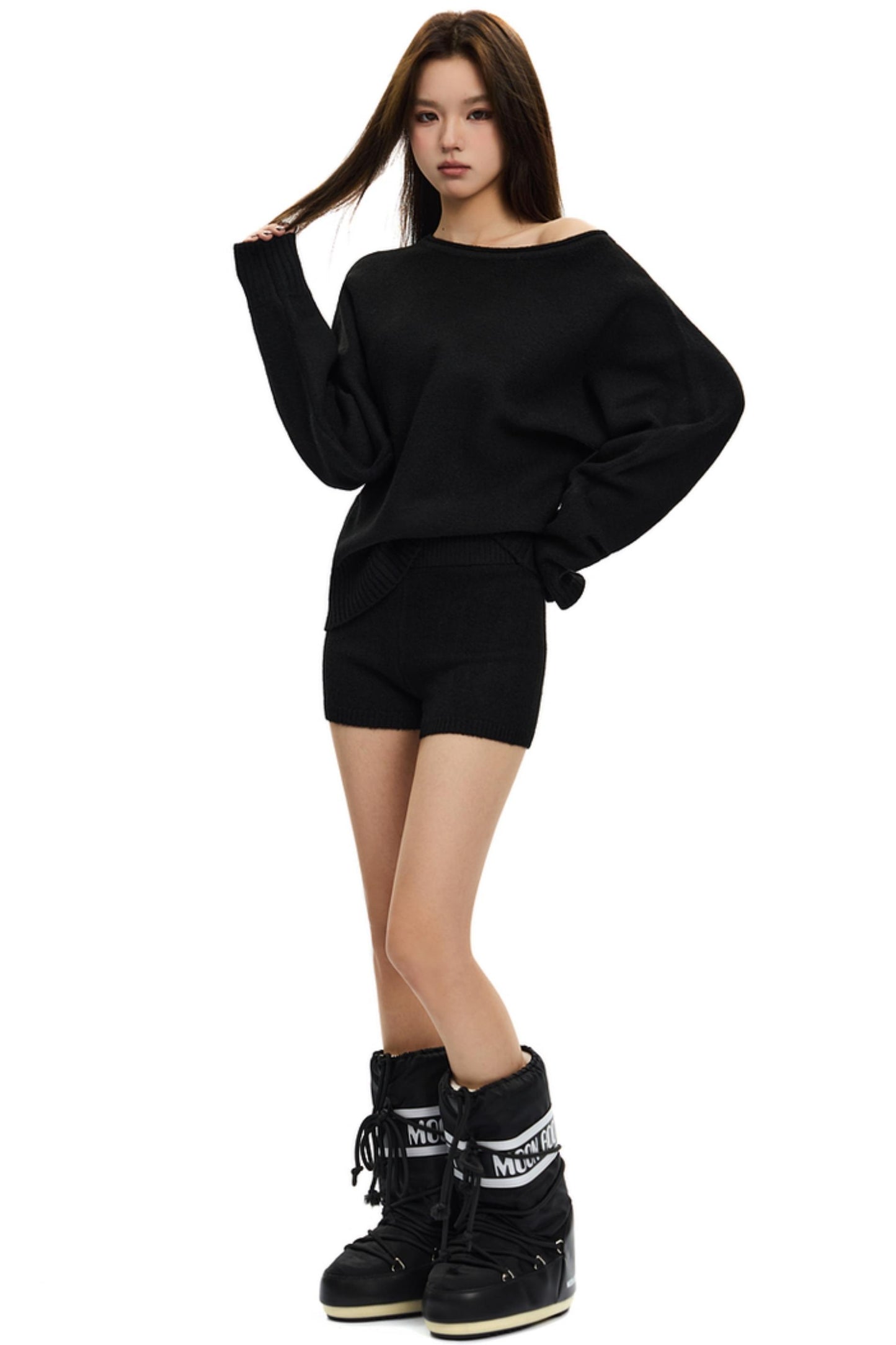 Cozyfit Slouchy Pullover Sweater Set-Up