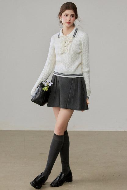 Lapel Winter Sweater