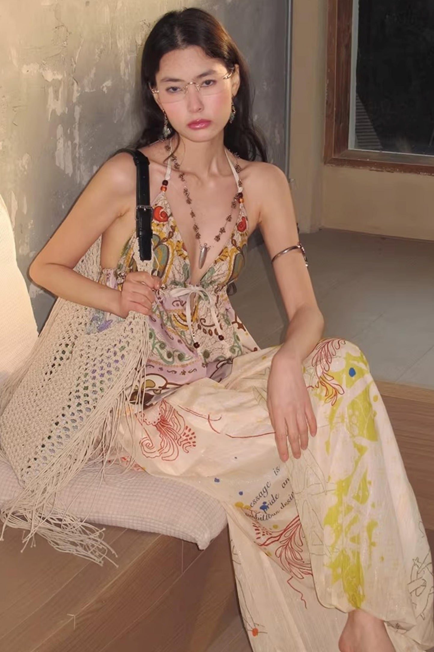 Bohemian Printed Halter Top