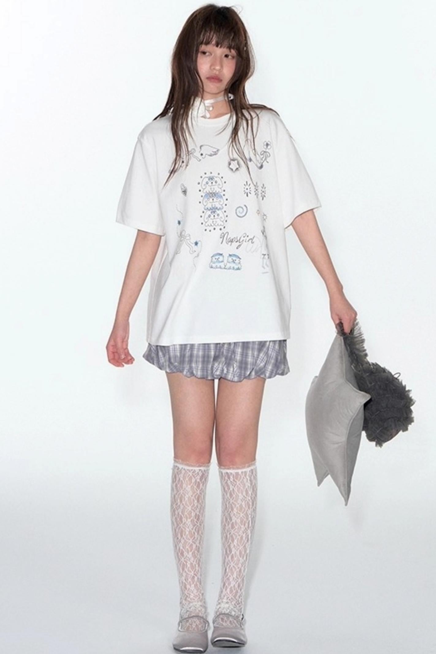 Summer Hand-Painted Cotton Top