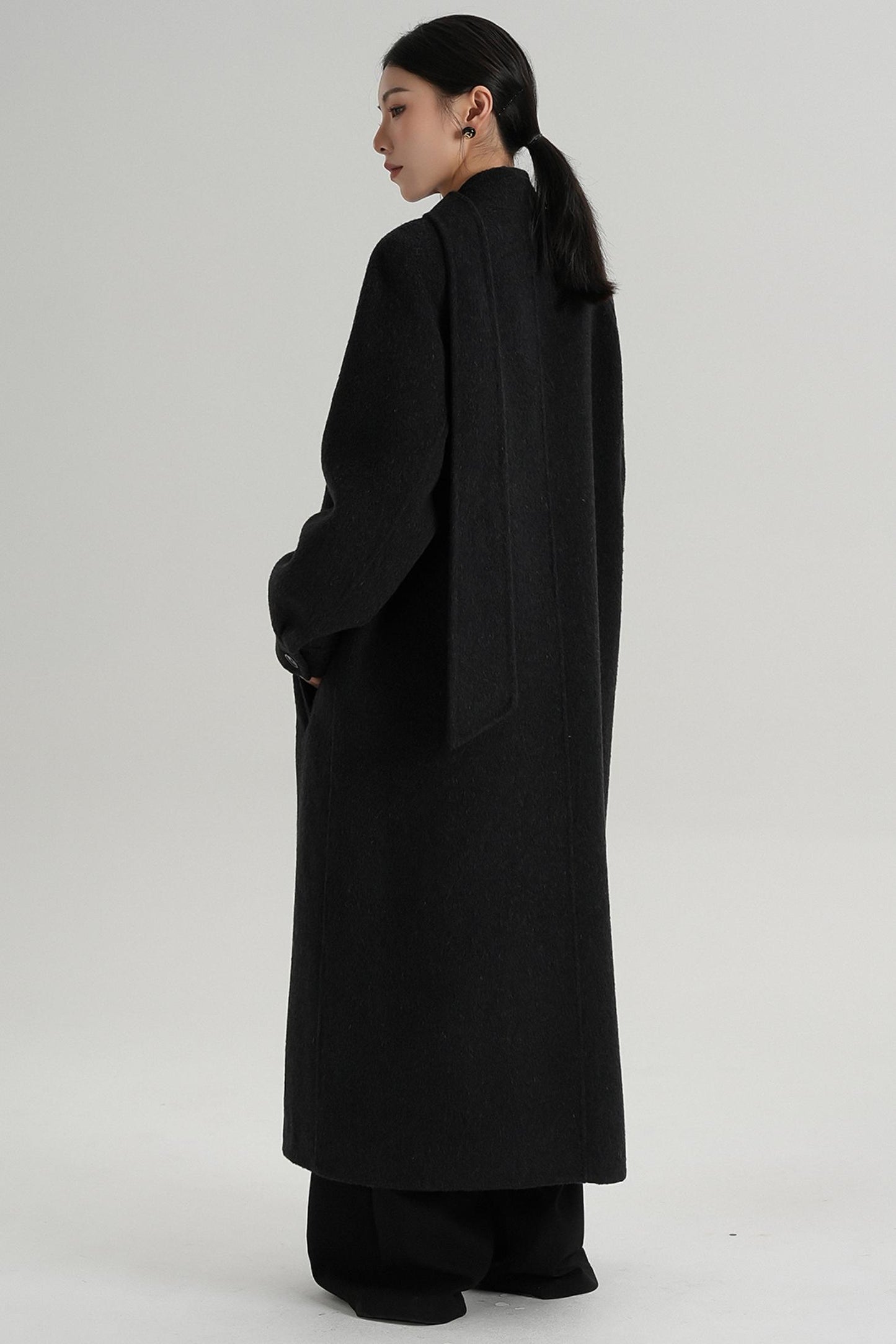 Temperament Woolen Long Coat