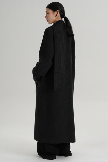 Temperament Woolen Long Coat