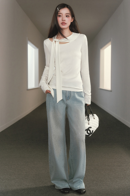 Slimming Waist-Cinching Turtleneck Top