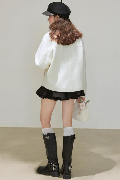 Winter Wool Cocoon Jacket