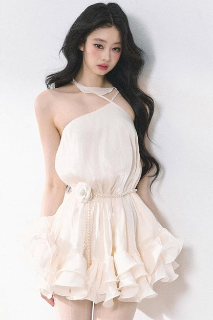 Summer Apricot Elegance Dress