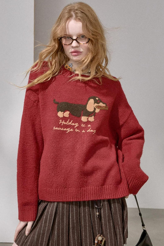 Dachshund Soft Knit Sweater
