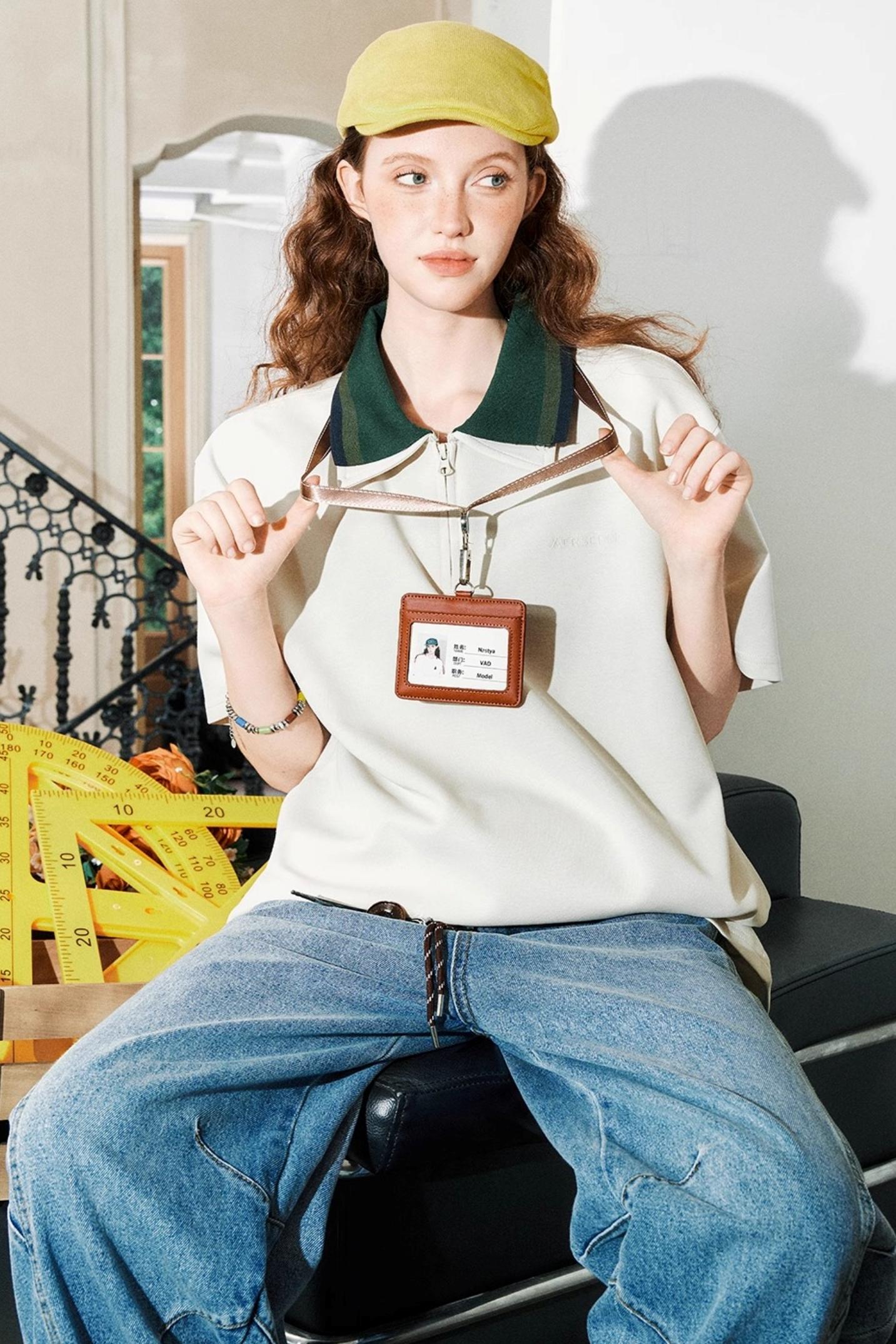 Color Block Polo Tee