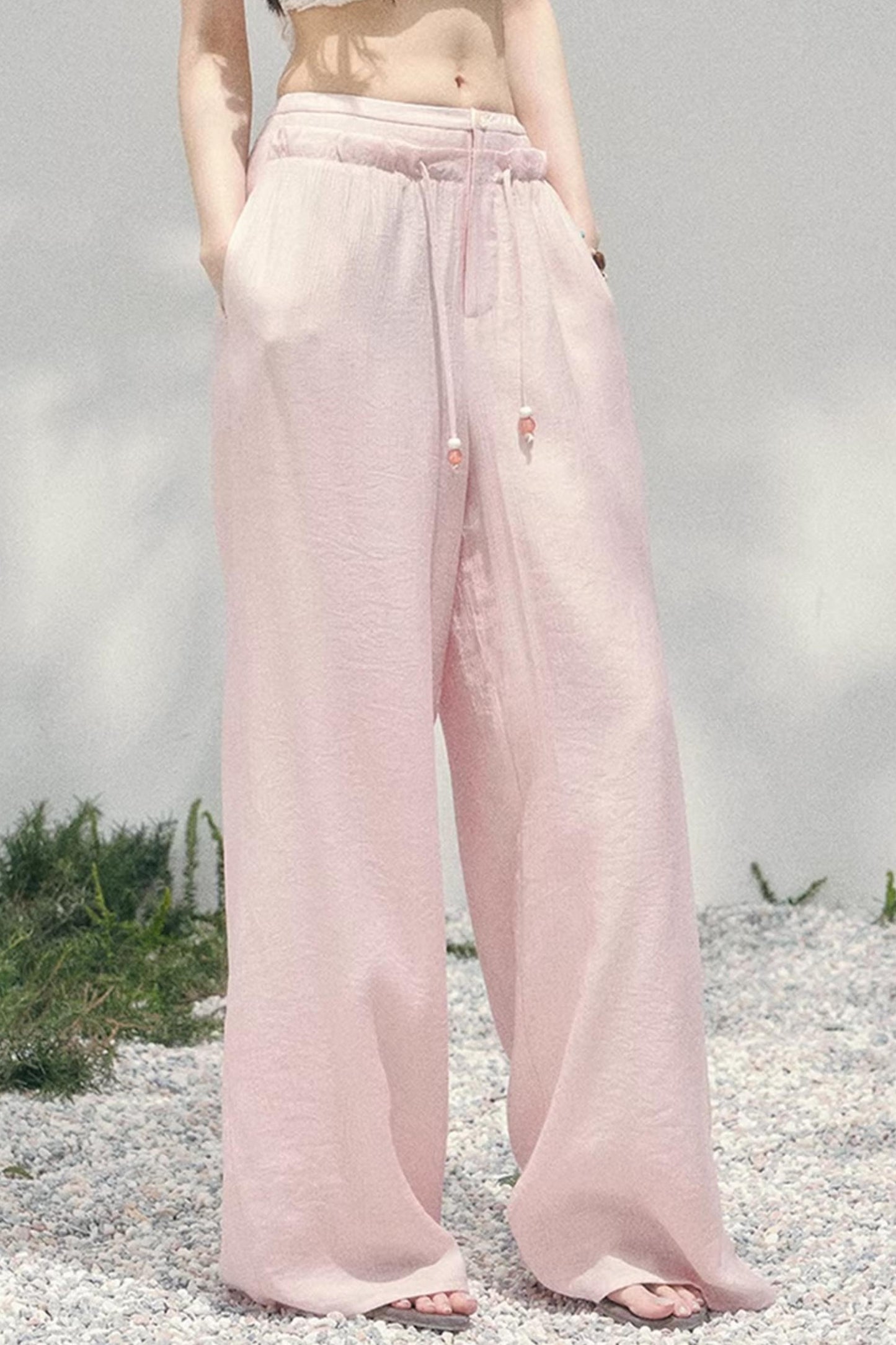 Light Mist Wide-Leg Pants