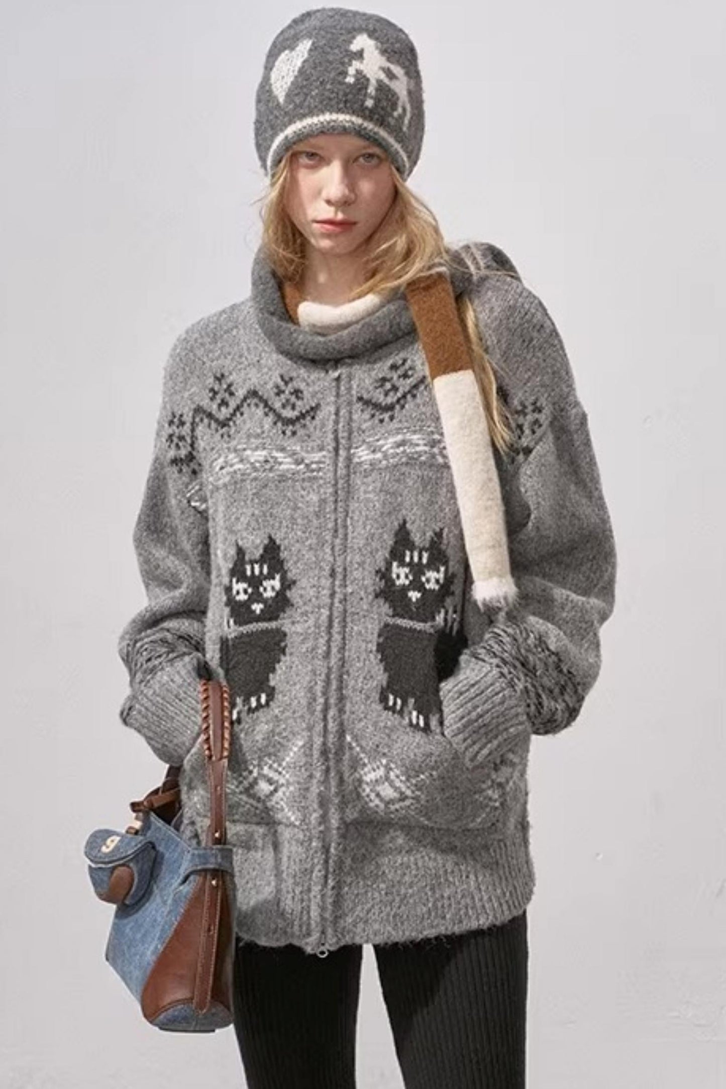 Noble Cat Knit Sweater