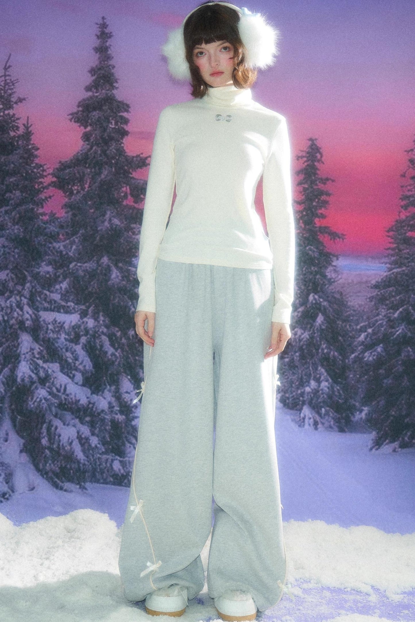 Autumn Retro High Neck Knitted Top