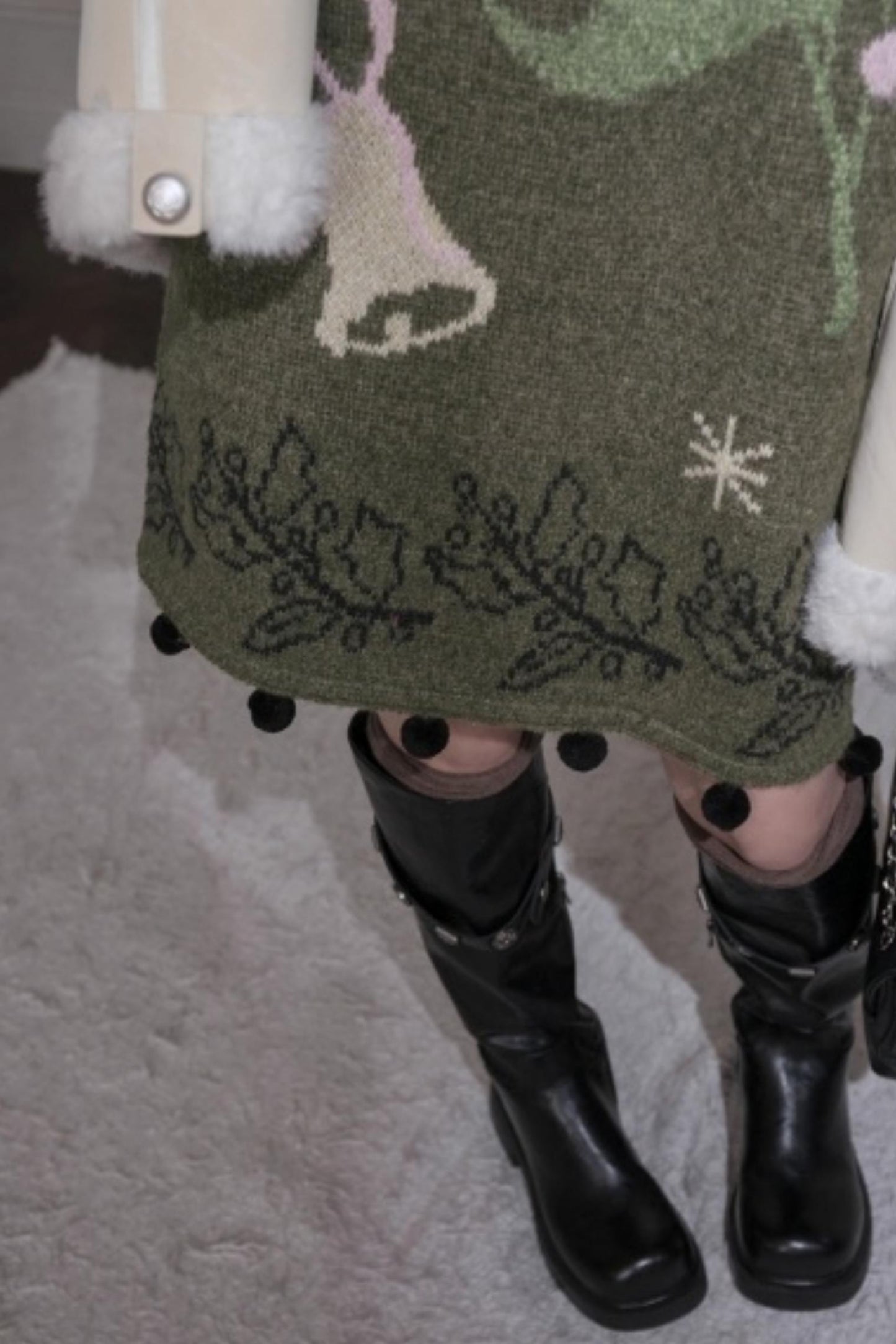 Pine Needle Knit Dress